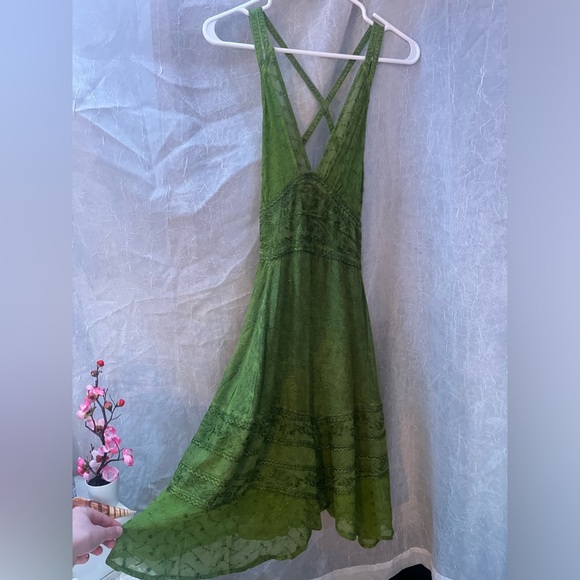 Dark Green Boutique Dress - Picture 10 of 15